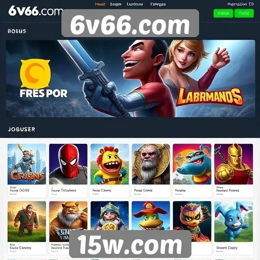 Games populares disponíveis em 6v66.com
